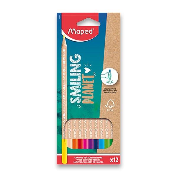 Pastelky Maped Smiling Planet, 12 ks Pastelky Maped Smiling Planet, 12 ks